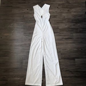Lulus Backless White Jumpsuit XS